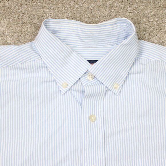 Vineyard Vines Murray Shirt Mens Large Blue/White Striped Long Sleeve Cotton - Picture 6 of 12